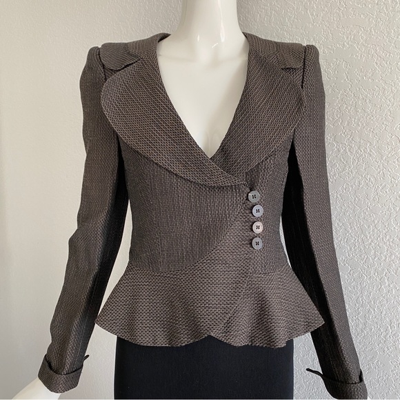 Giorgio Armani Jackets & Blazers - Armani collection asymmetrical brown blazer